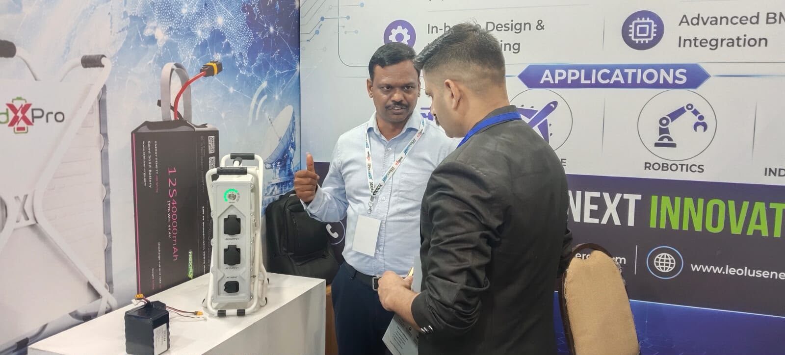 GridXPro power station at Leolus Energy DEFTECH 2026 booth